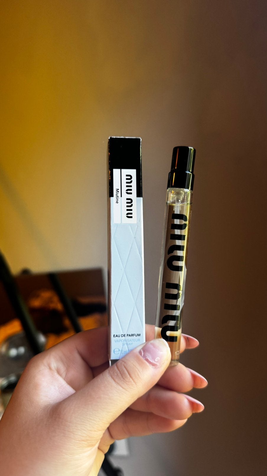 Miu miutine parfum 10 ml, Ophalen of Verzenden, Zo goed als nieuw