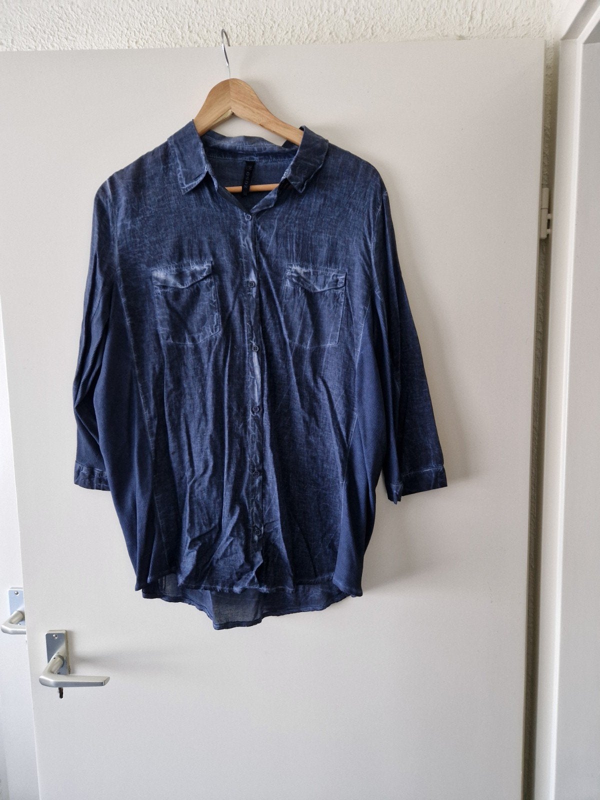 ZOSO Soepele Jeans Blouse met Stretch Maat L, Blauw, Maat 42/44 (L), Nieuw, Ophalen of Verzenden