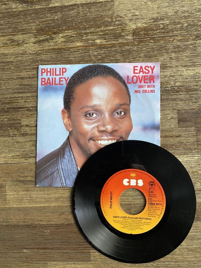 Philip Bailey Duet With Phil Collins – Easy Lover, 7 inch, Single, Ophalen of Verzenden, Zo goed als nieuw