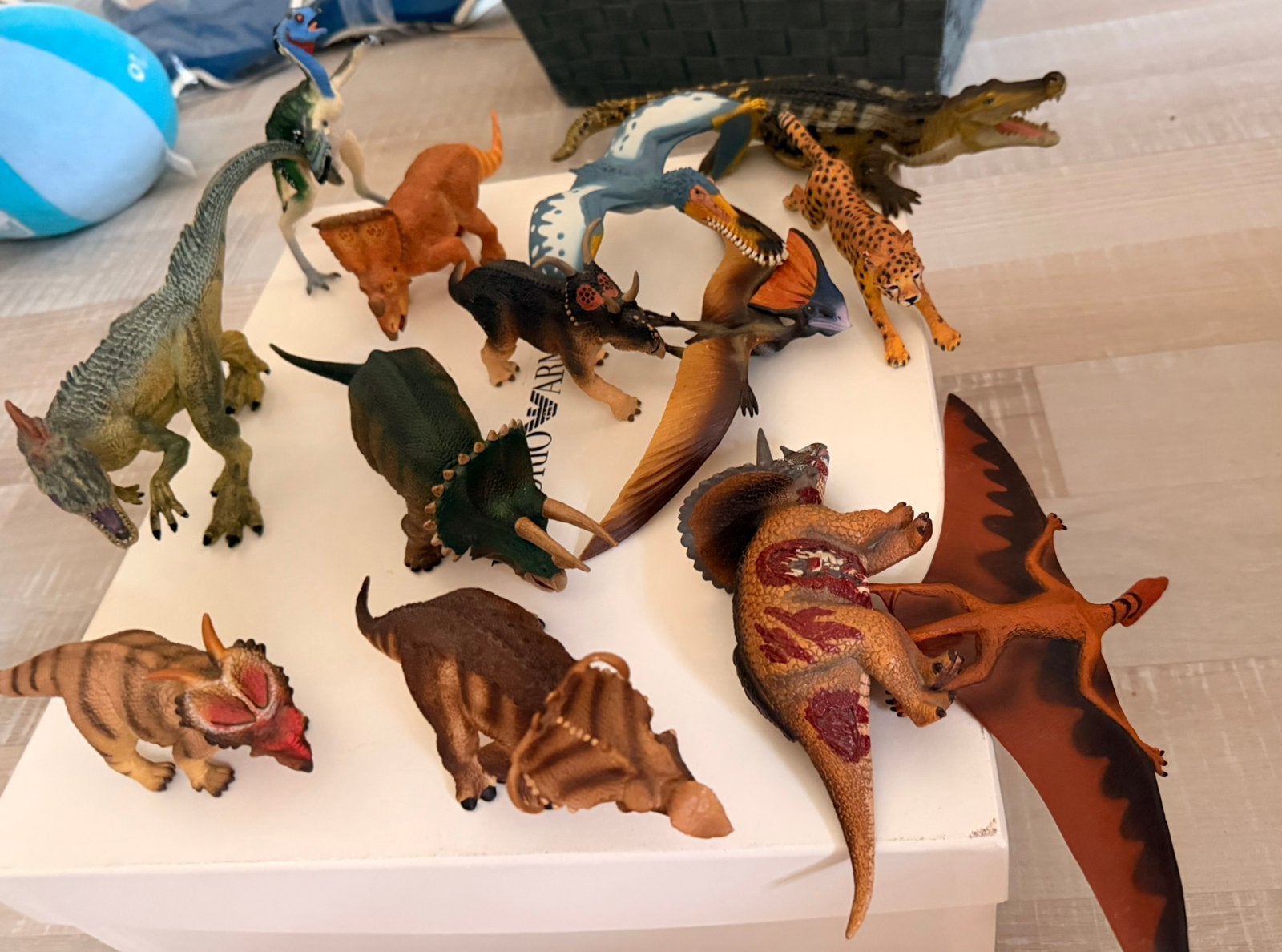 Safari Ltd. dinosaurus collectie – 13 prehistorische figuren, Verzamelen, Beelden en Beeldjes, Ophalen of Verzenden, Zo goed als nieuw
