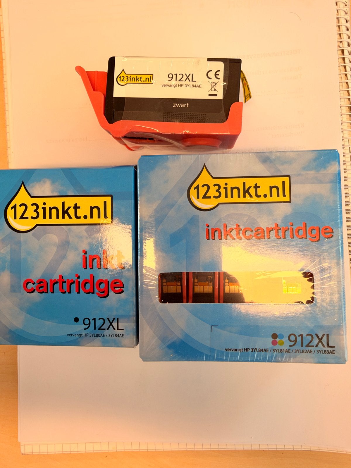 HP 912XL Inktcartridges (Zwart en Kleurenset), Ophalen of Verzenden, Nieuw, Cartridge