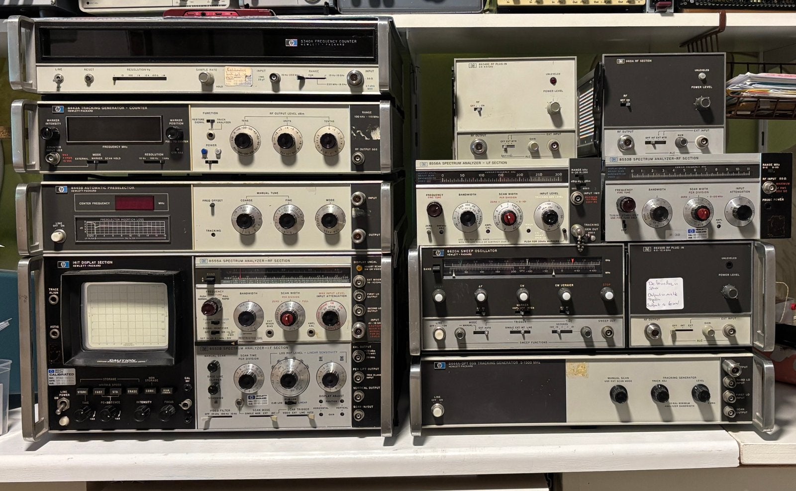 Spectrum analyzer 0 tot 24 GHz met Tracking generators., Ophalen, Gebruikt