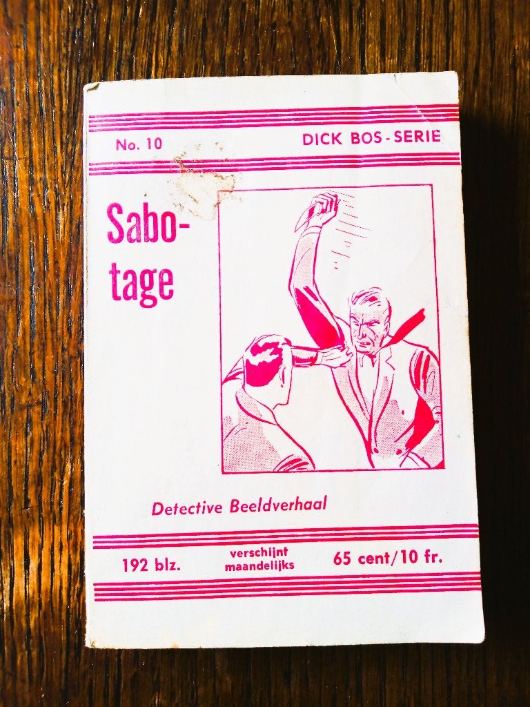 dick bos nr.10 *1962*-sabotage-nooit gedacht, Boeken, Gelezen, Nooit gedacht, Eén stripboek, Ophalen of Verzenden