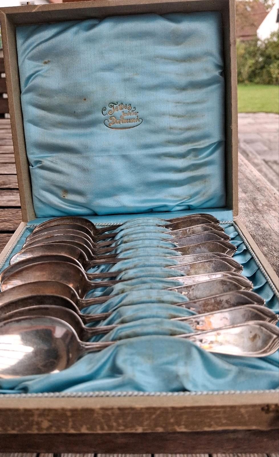 12 theelepels, 800 zilver, Ophalen of Verzenden, Zilver