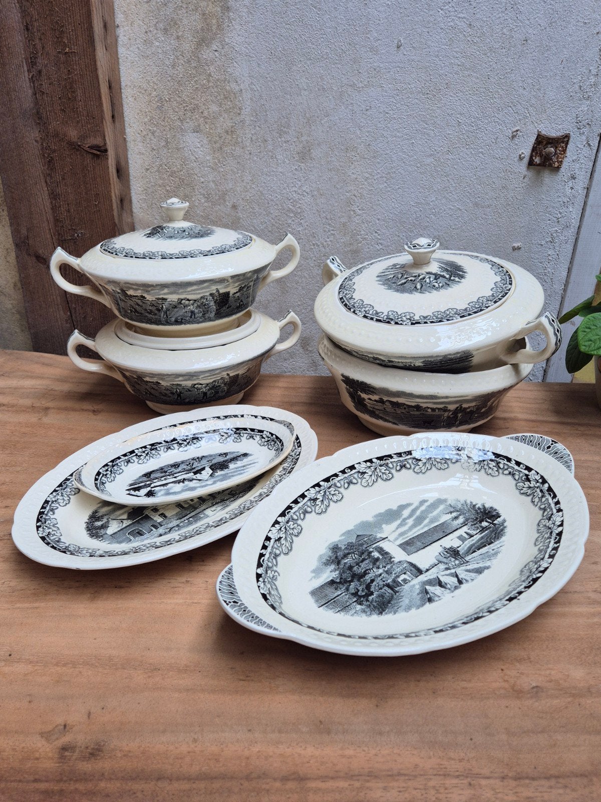 Société Céramique Maastricht - Boerenhoeve Servies., Ophalen of Verzenden