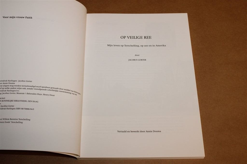 Op Veilige Ree — Zeeman, Leven op Terschelling & Amerika, Boeken, Ophalen of Verzenden, Zo goed als nieuw