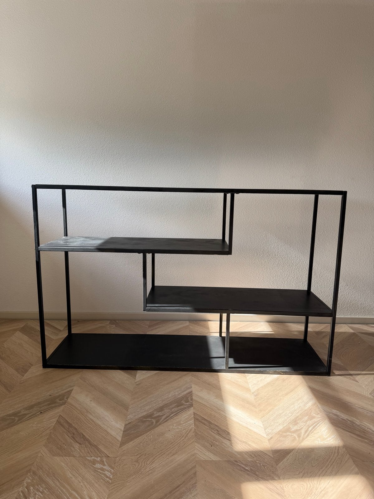 Zwart gespoten console/bijzettafel - 80x130x35 cm, Huis en Inrichting, Ophalen, Gebruikt