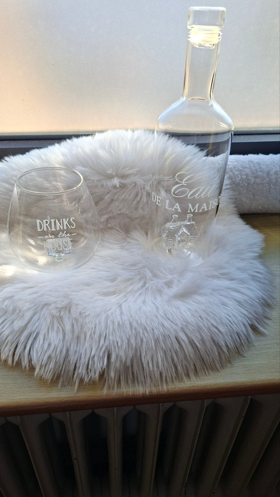 Glazen karaf en glas riviera maison, Ophalen of Verzenden, Zo goed als nieuw, Glas, Modern
