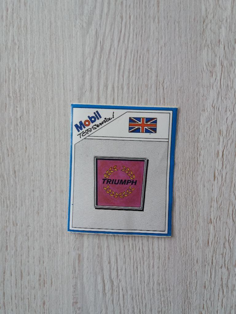 sticker Mobil TOP service ! TRIUMPH, Ophalen of Verzenden, Zo goed als nieuw, Bedrijf of Vereniging