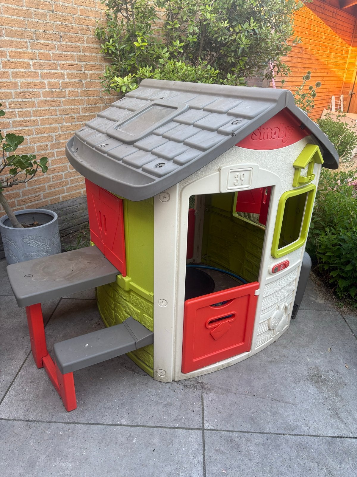 Smoby speelhuis met extra's, Ophalen, Gebruikt, Kunststof