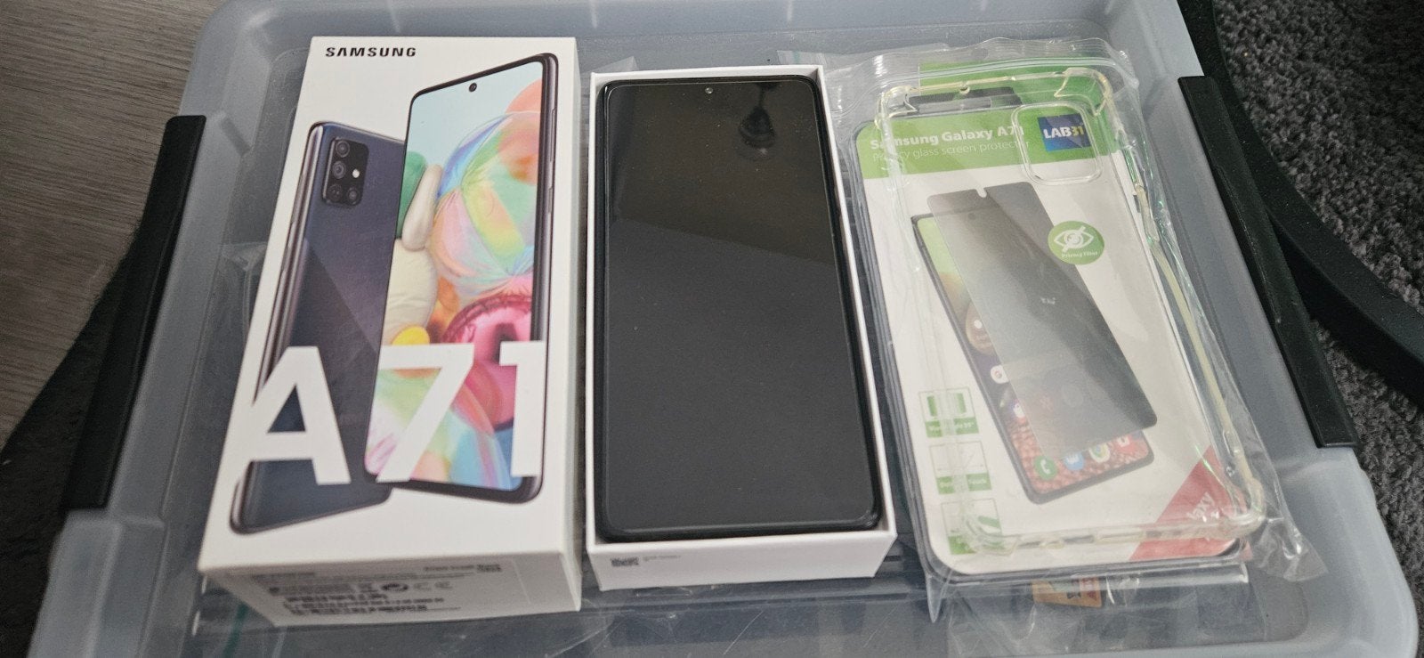 Samsung A71 128 GB - Zo goed als nieuw met extra's, Telecommunicatie, Mobiele telefoons | Samsung, Zwart, Ophalen of Verzenden