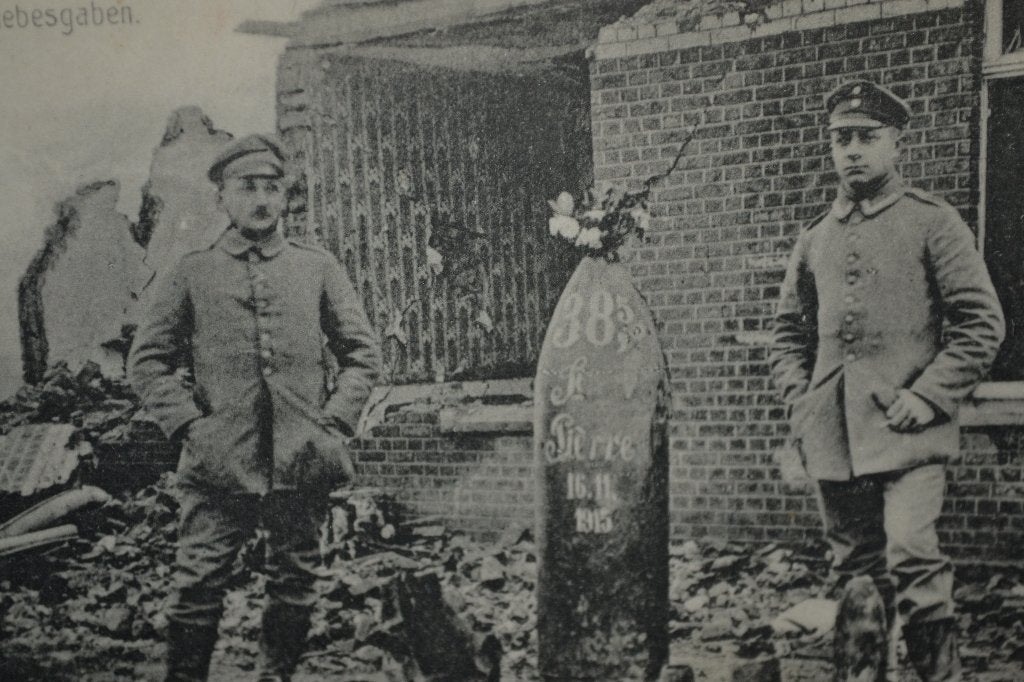 duitsland 1918 ww1 veldpost soldaten engelse bom bloemen, Ophalen of Verzenden, Voor 1920, Sterren en Beroemdheden