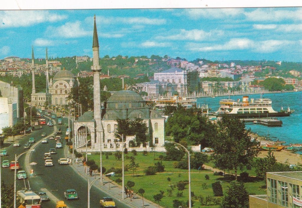 Turkije istanboel, dolmabahca umumi görünüsü, Verzenden, 1960 tot 1980, Ongelopen, Buiten Europa