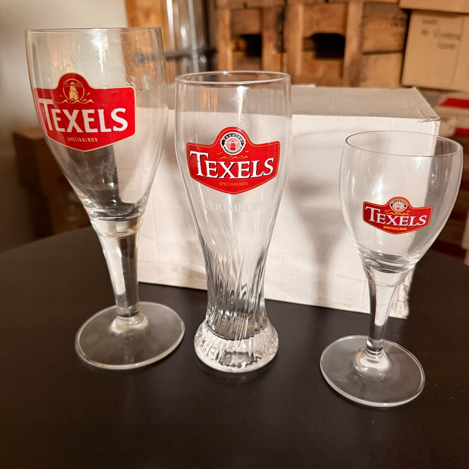 Texels Bierglazen - Diverse Maten (Nieuw), Ophalen, Nieuw, Glas of Glazen, Overige merken