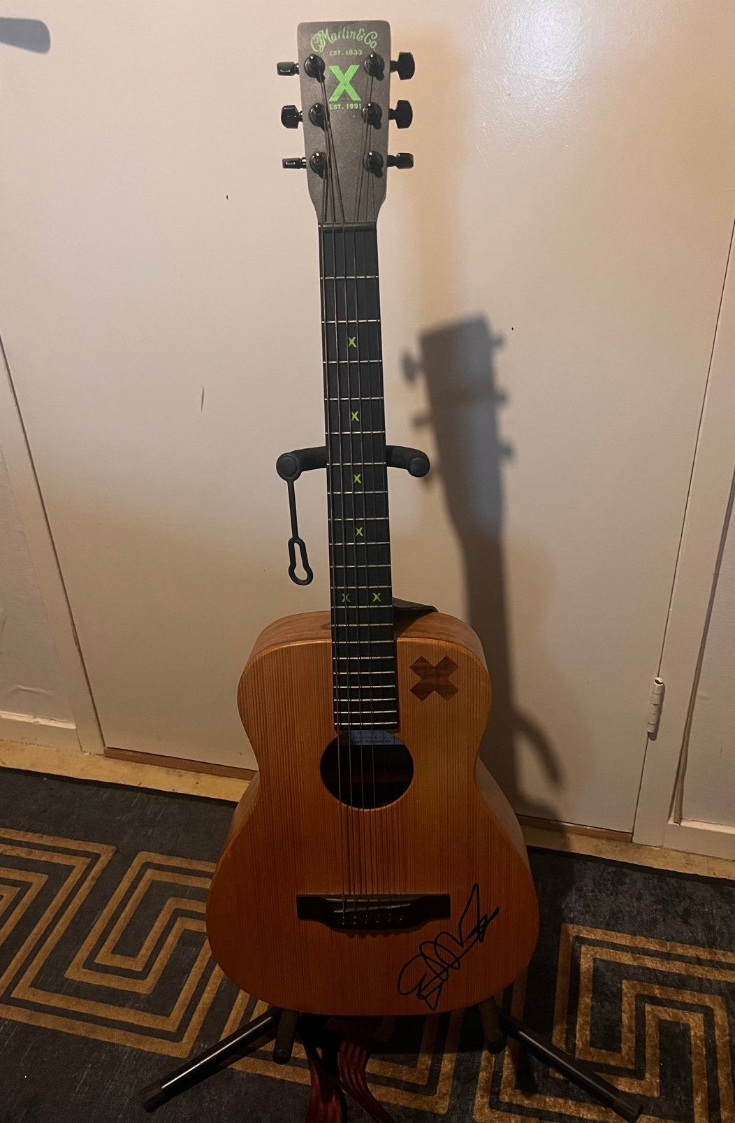 Little Martin LX1E X Signature Edition - Ed Sheeran, Ophalen, Zo goed als nieuw, Western- of Steelstringgitaar