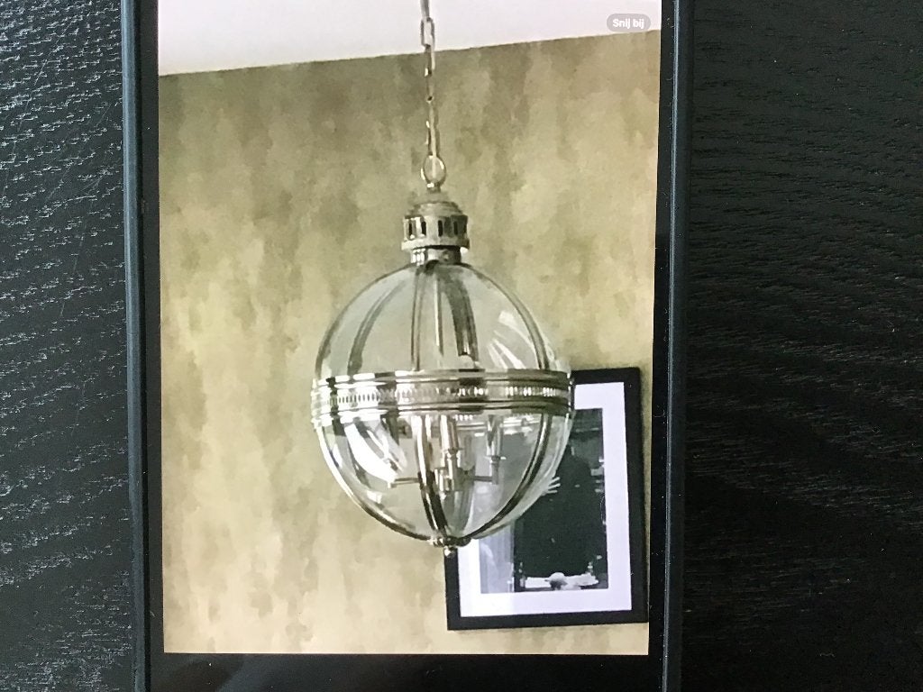 Richmond hanglamp!!!!, Ophalen, Zo goed als nieuw, Glas