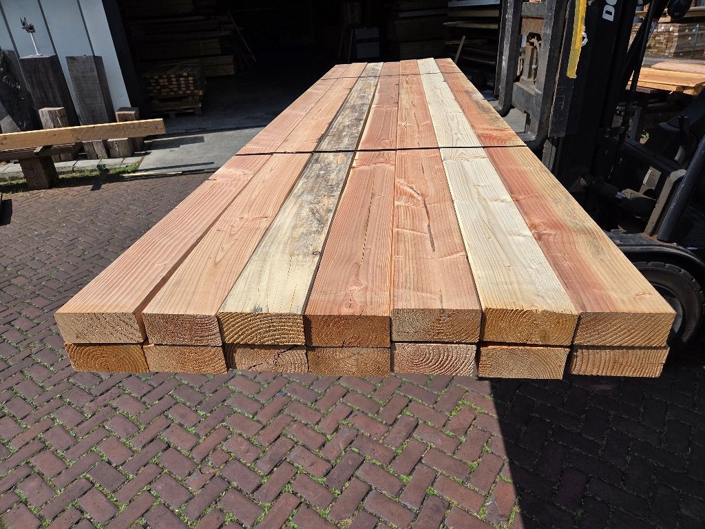 14 Douglas balken 6.5x14.5 cm / 4.00 m lang - nr: TB38, Ophalen, 250 cm of meer, Balken