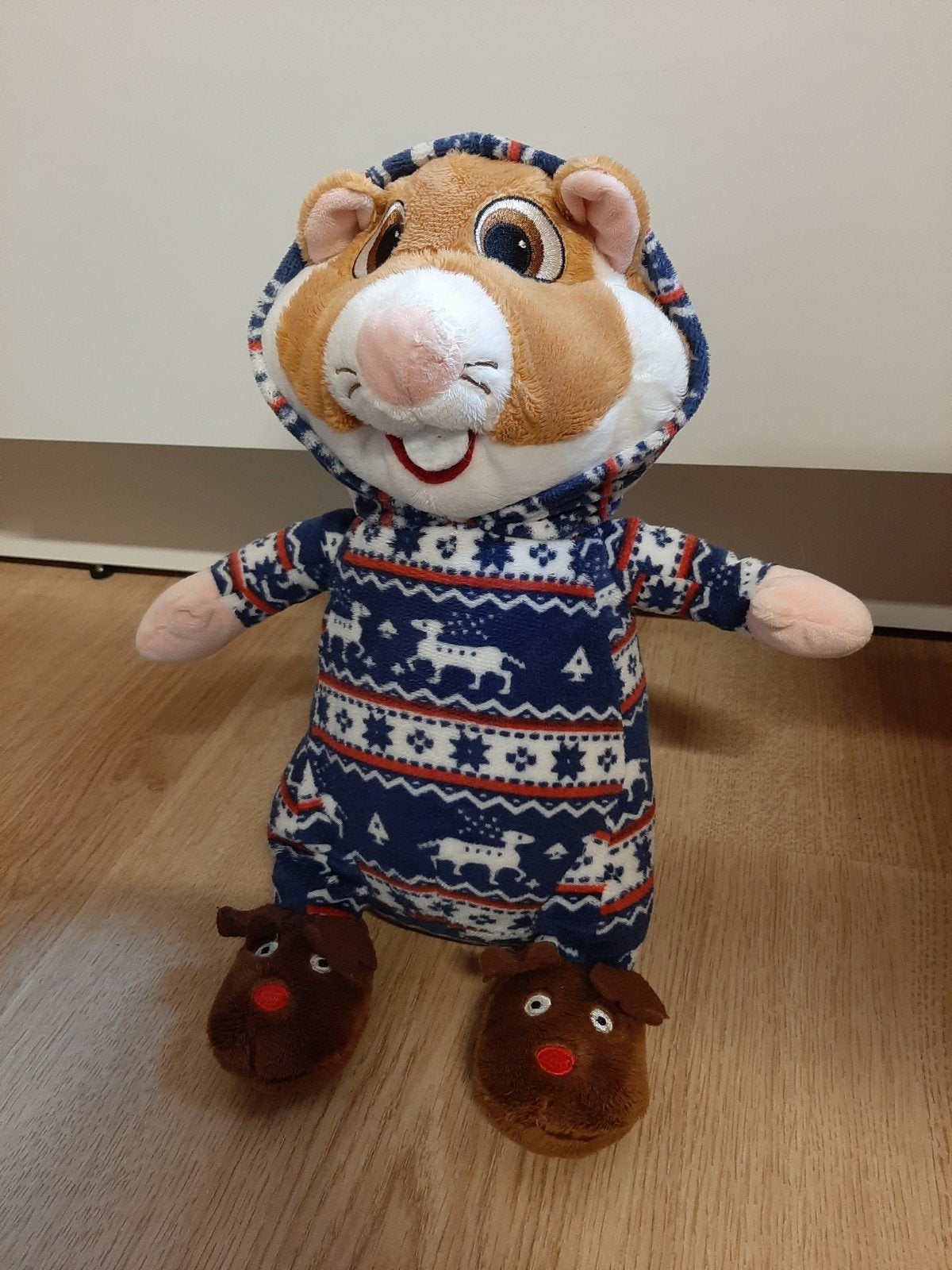 AH hamster knuffel kerst met onesie, Ophalen of Verzenden, Overige typen