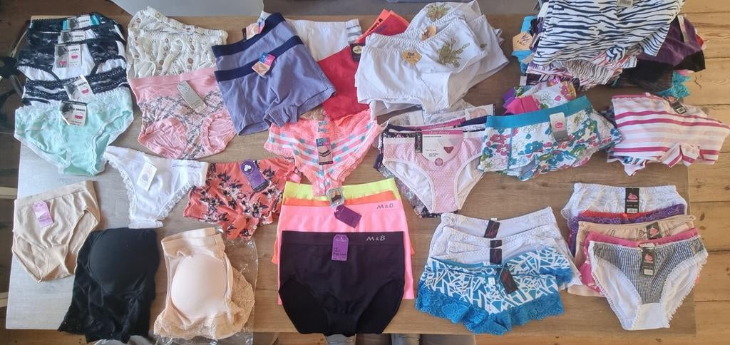 128 Dames Slips Maat M - NIEUW Diverse Merken & Modellen, Ophalen of Verzenden, Overige kleuren, Slip