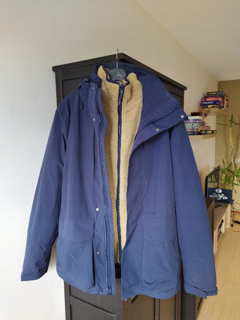 Ayacucho 3-in-1 tussen-/regen-/winterjas maat L, Maat 52/54 (L), Blauw, Ophalen of Verzenden, Zo goed als nieuw