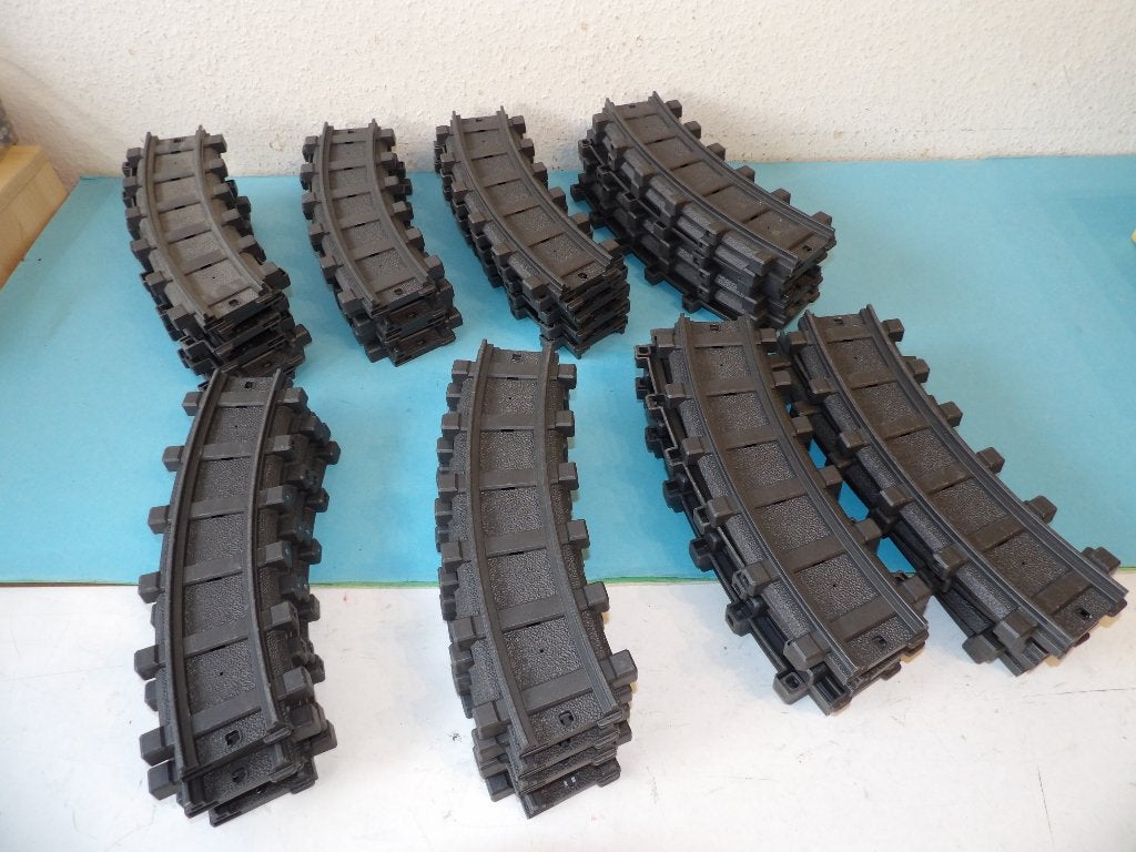 Playmobil RC rails 40 kromme stukken voor 5258 4010 4017 etc, Ophalen of Verzenden, Zo goed als nieuw, Complete set