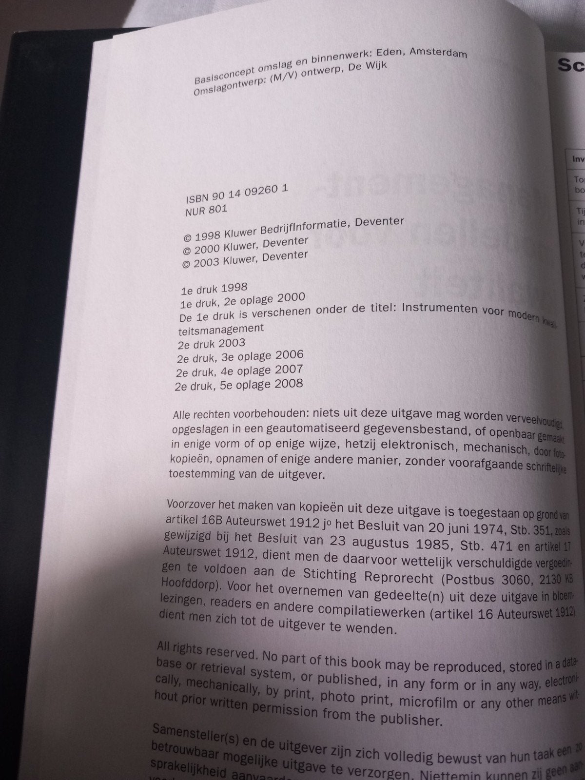 Managementmodellen voor kwaliteit - Drs. Muntinga e Lagerfel, Boeken, Ophalen of Verzenden, Gelezen, Management, Drs. Marc A. Muntinga en Drs. Niels J. Lagerfeld