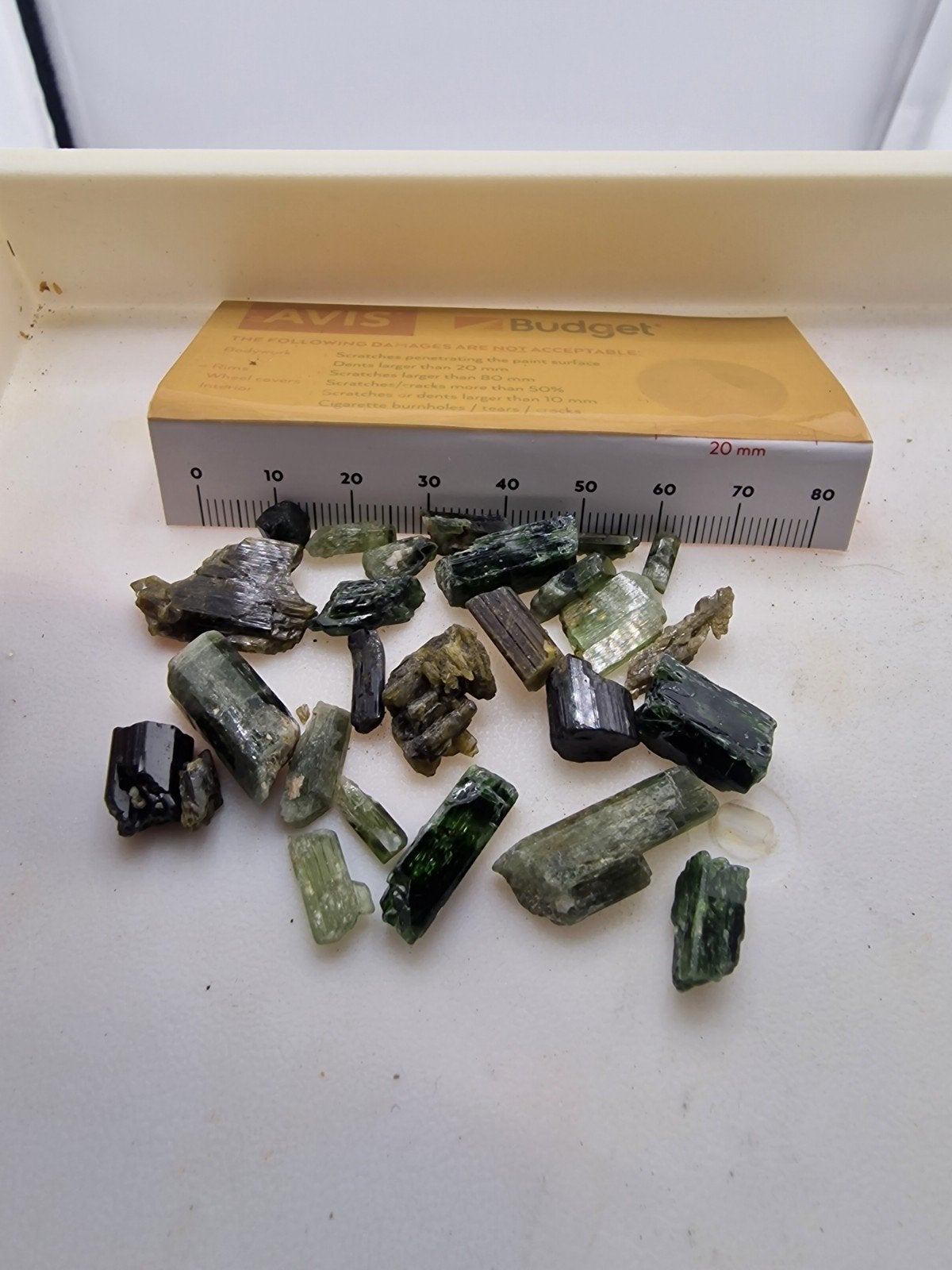 Epidoot Kristallen N109 - 23 gram, Verzamelen, Mineralen en Fossielen, Ophalen of Verzenden, Mineraal