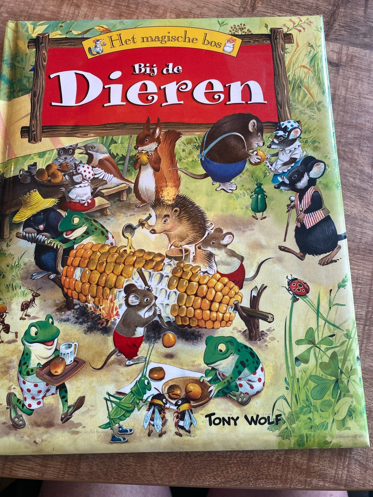 Het Magische Bos: Bij de Dieren - Tony Wolf Prentenboek, Ophalen of Verzenden, Gelezen, 3 tot 4 jaar