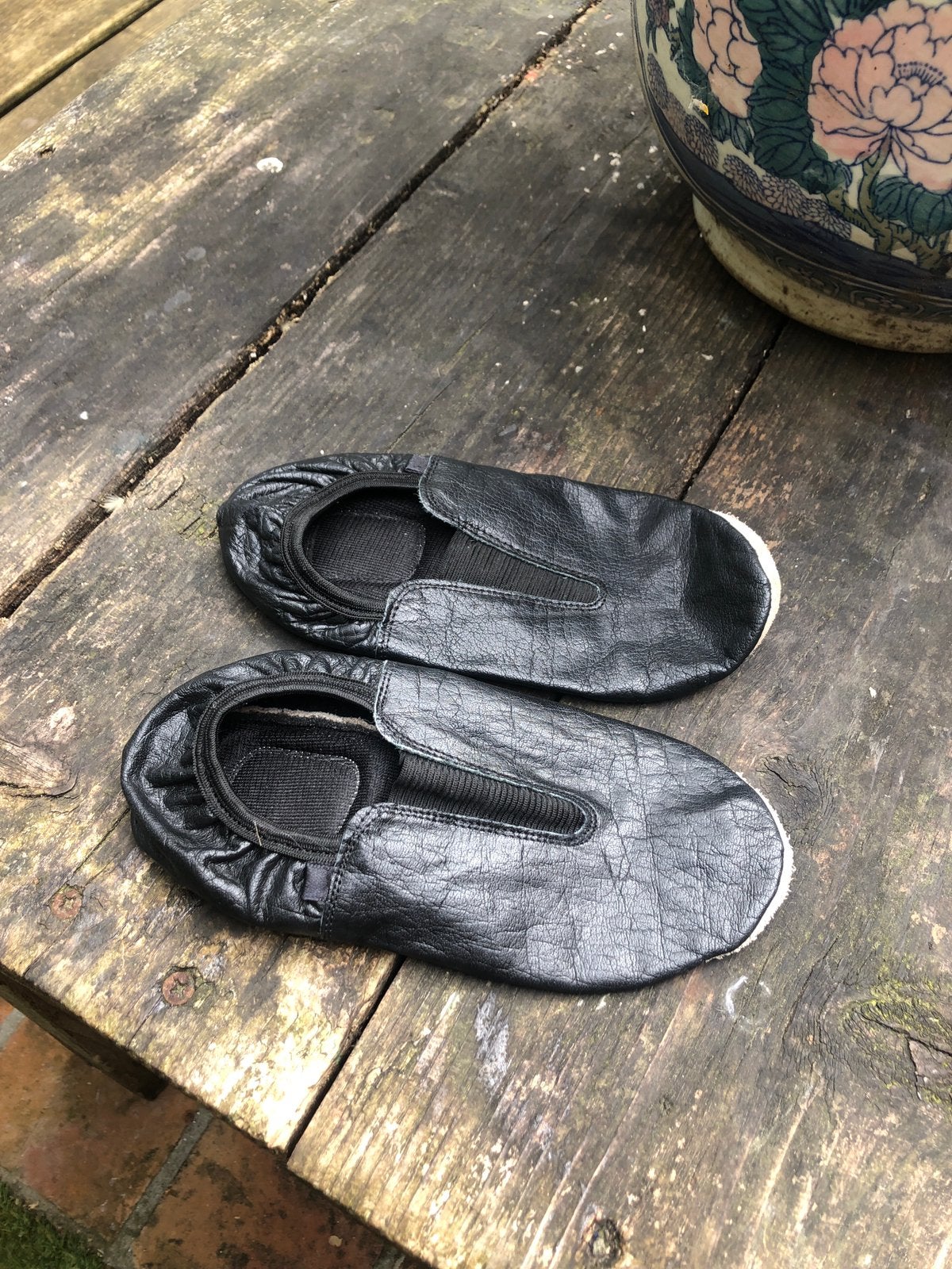 Zwarte leren gymschoenen maat 34, Gebruikt, Ophalen of Verzenden, Jongen of Meisje, Sportschoenen