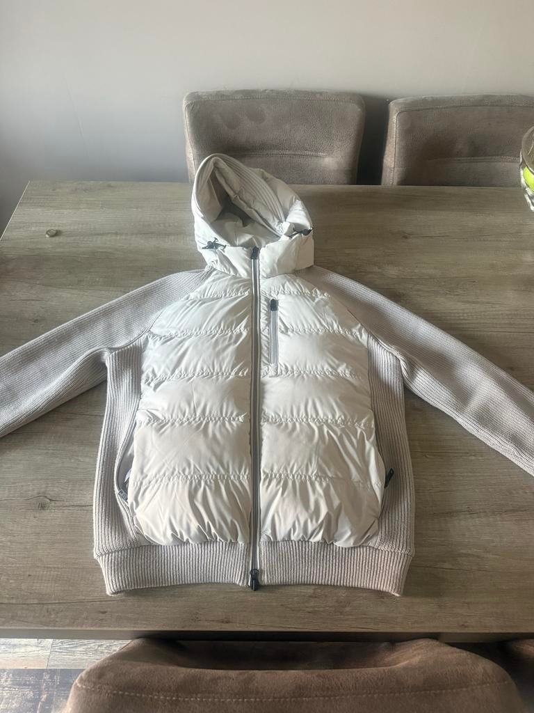 Woolrich Jas met capuchon - Lichtgrijs, Kleding | Heren, Jassen | Winter, Zo goed als nieuw, Overige maten, Grijs, Ophalen of Verzenden