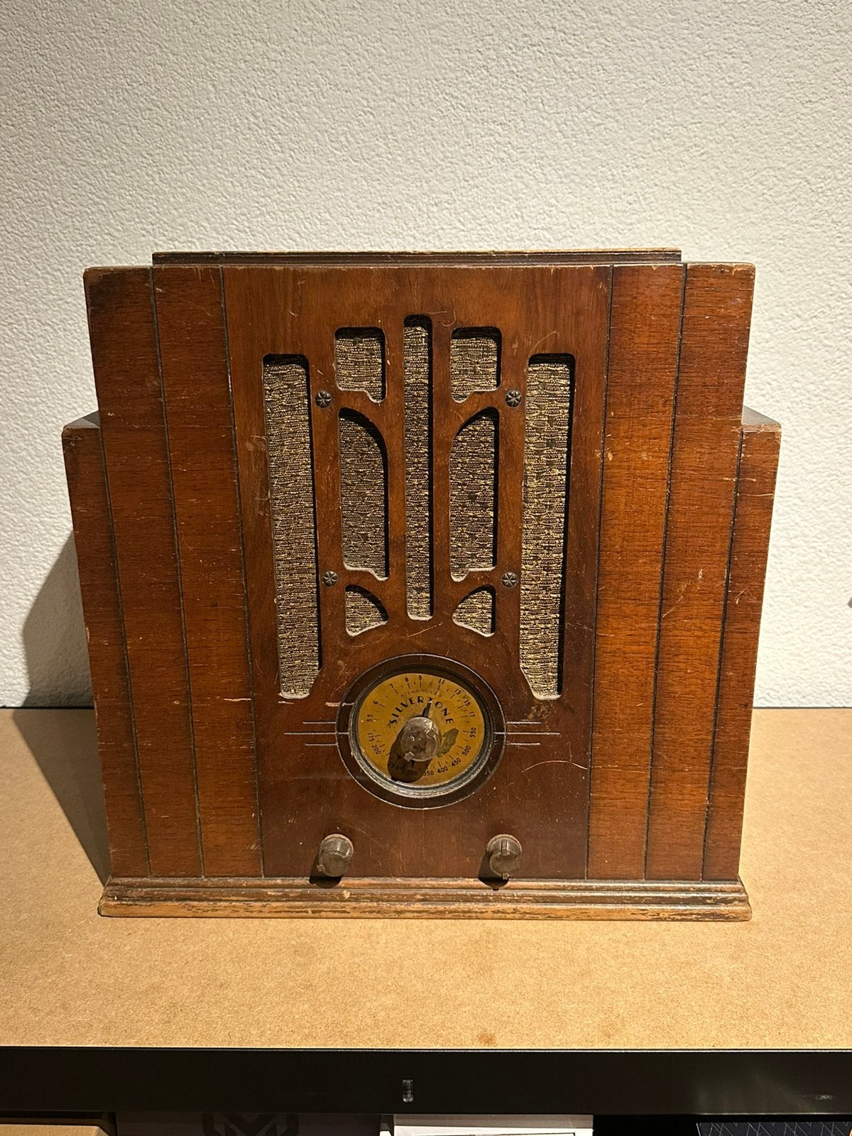 Vintage Silvertone buizenradio Art Deco jaren 30/40, Antiek en Kunst, Ophalen