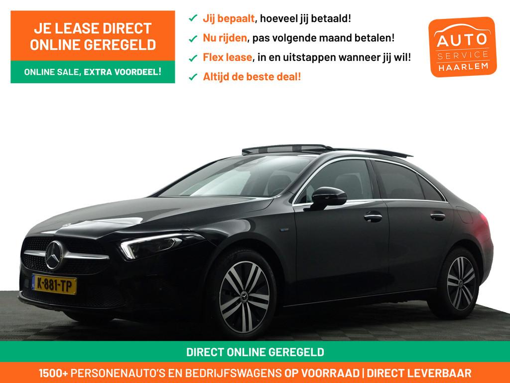 Mercedes-Benz A-Klasse 250 e AMG Prestige Plus Aut- Panorama, Auto's, Adaptive Cruise Control, Gebruikt, 4 cilinders, Met garantie (alle)