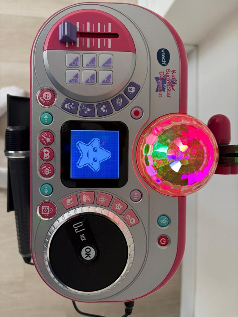 VTech Kidi SuperStar DJ Studio met microfoon en discolamp, Ophalen of Verzenden, Zo goed als nieuw, Complete set