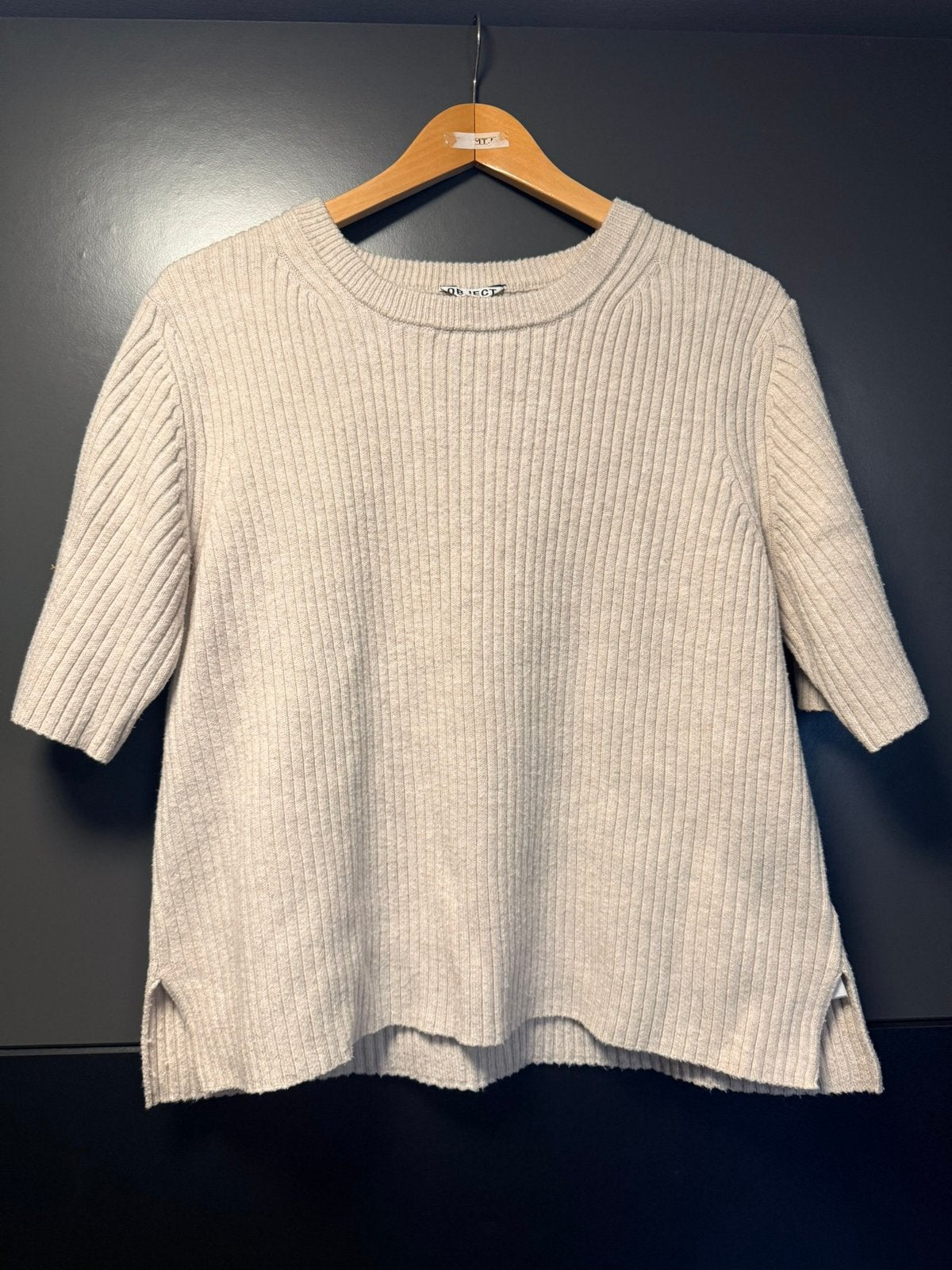 Object gebreid truitje met korte mouwen maat XL, Ophalen of Verzenden, Gedragen, Maat 46/48 (XL) of groter, Korte mouw