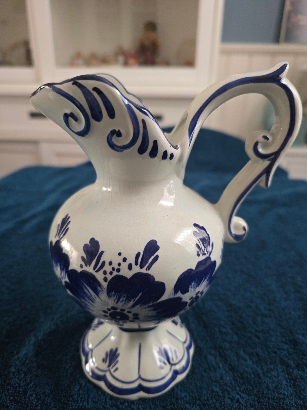 Oud Delfts Blauw Aardewerken Kannetje - Handgeschilderd, Ophalen of Verzenden