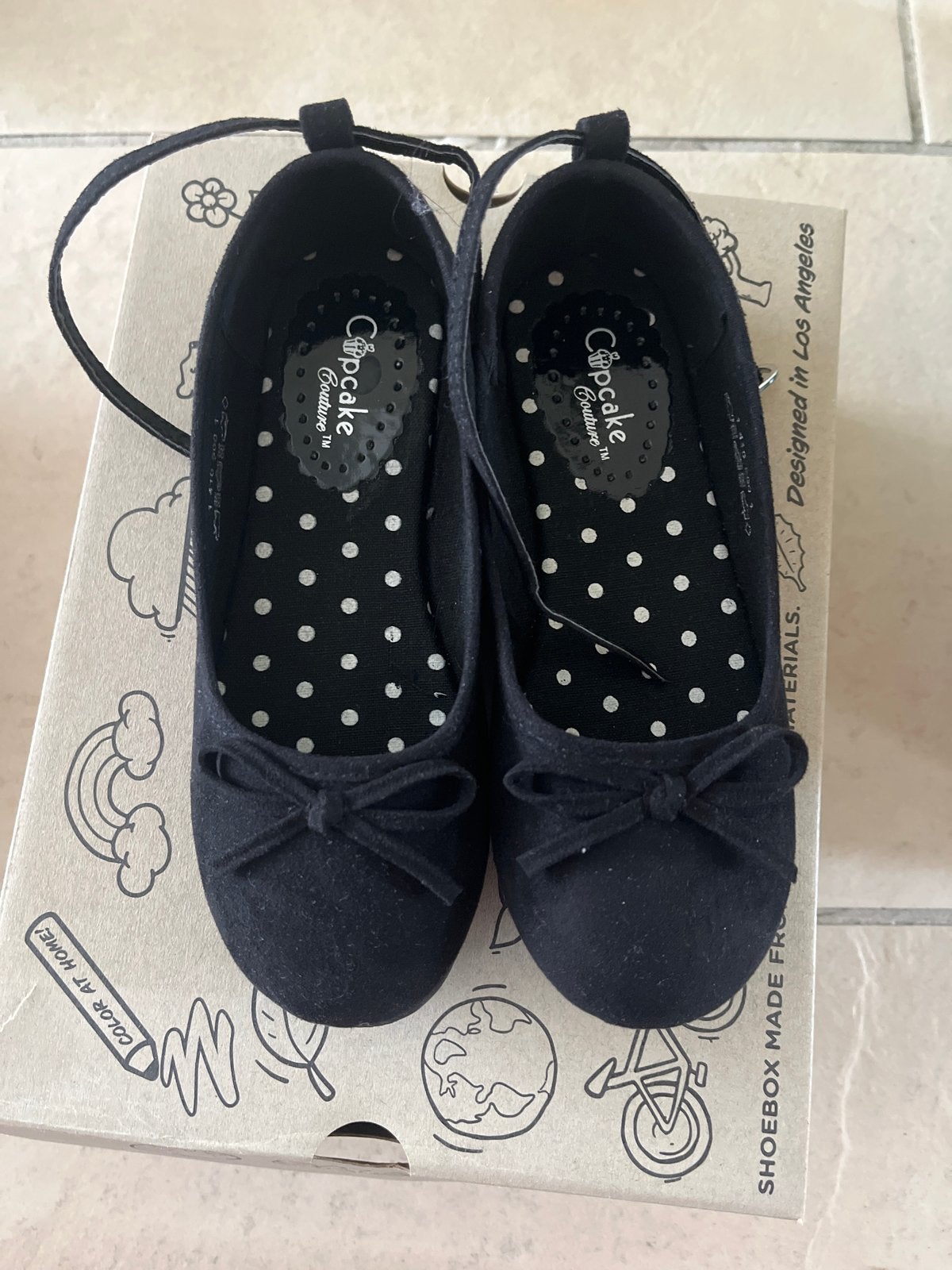 Cupcake zwarte ballerina's schoenen maat 29, Kinderen en Baby's, Ophalen, Nieuw, Meisje, Schoenen