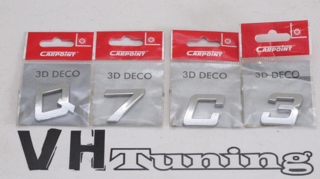 3D logo letters chroom, zelfklevend merk Carpoint, Ophalen of Verzenden