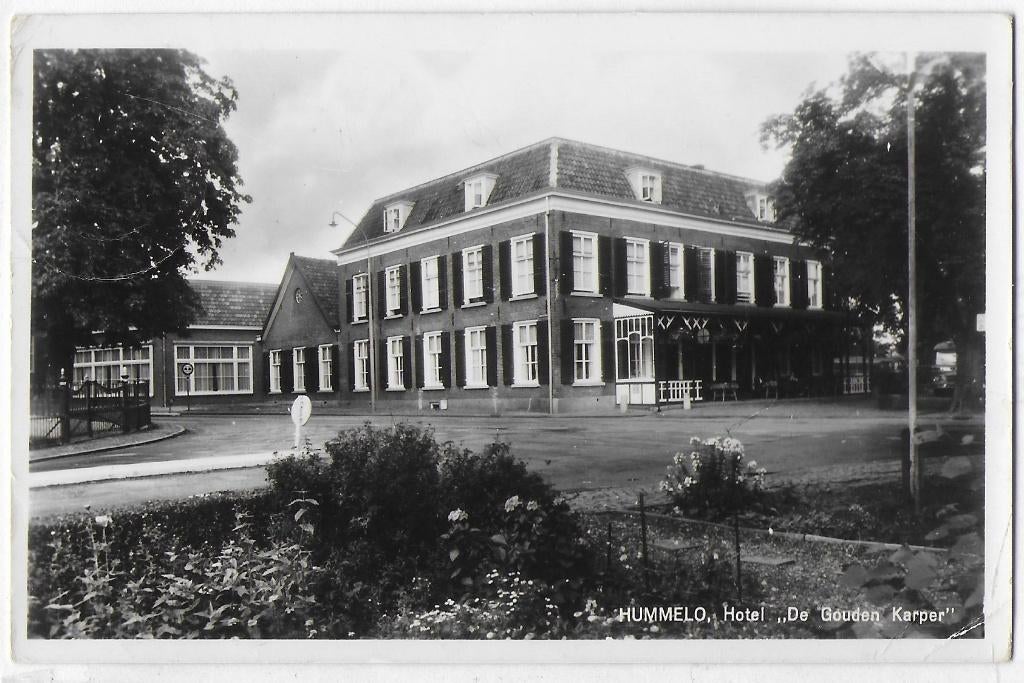 Hummelo De gouden karper Oude gelopen Ansichtkaart ( B3121), Ophalen of Verzenden, 1980 tot heden, Gelopen, Gelderland