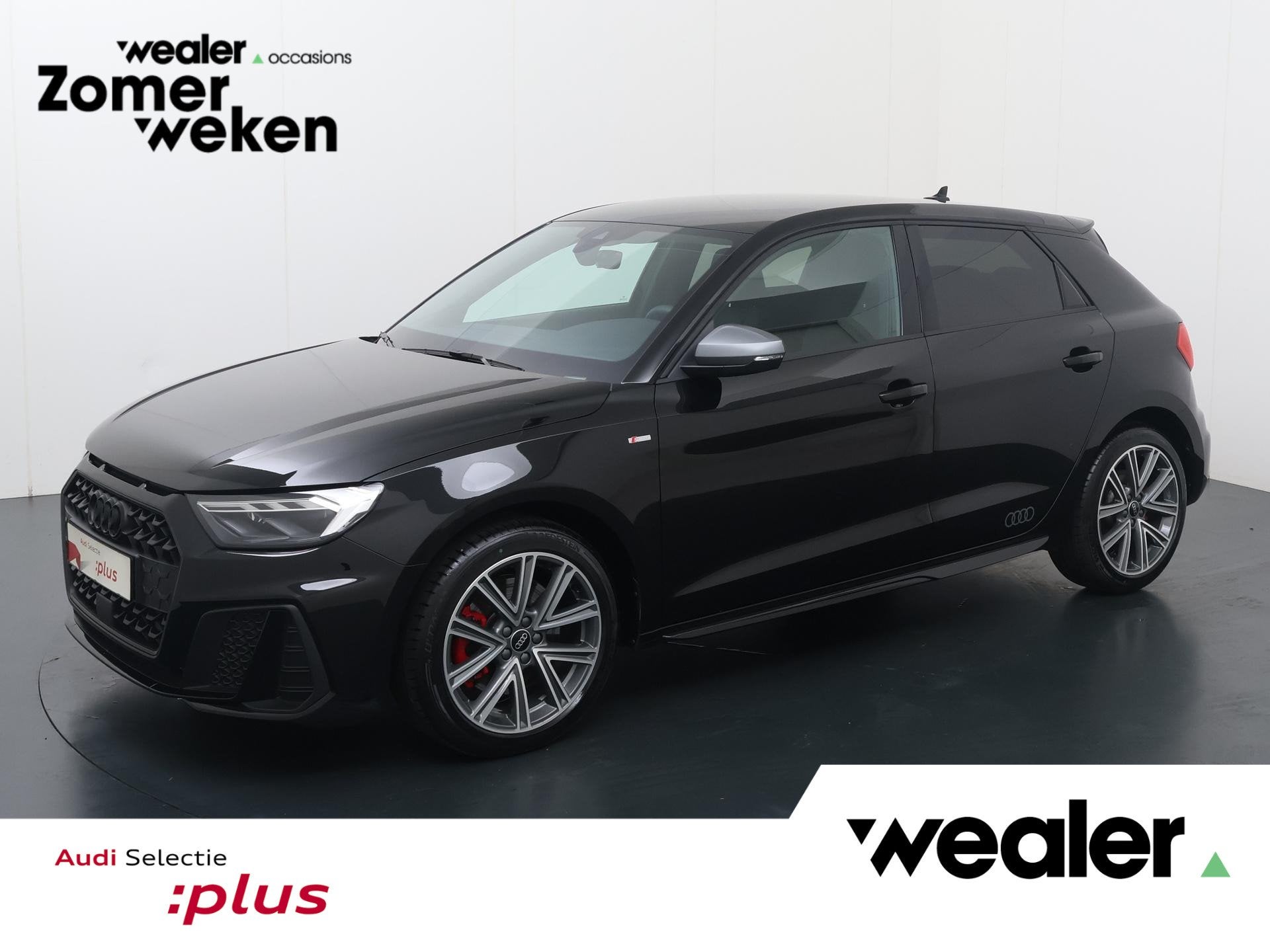 Audi A1 Sportback S line 40 TSFI | 207 PK | Automaat | Adapt, Auto's, Audi, 4 cilinders, Leder en Stof, Zwart, Bedrijf