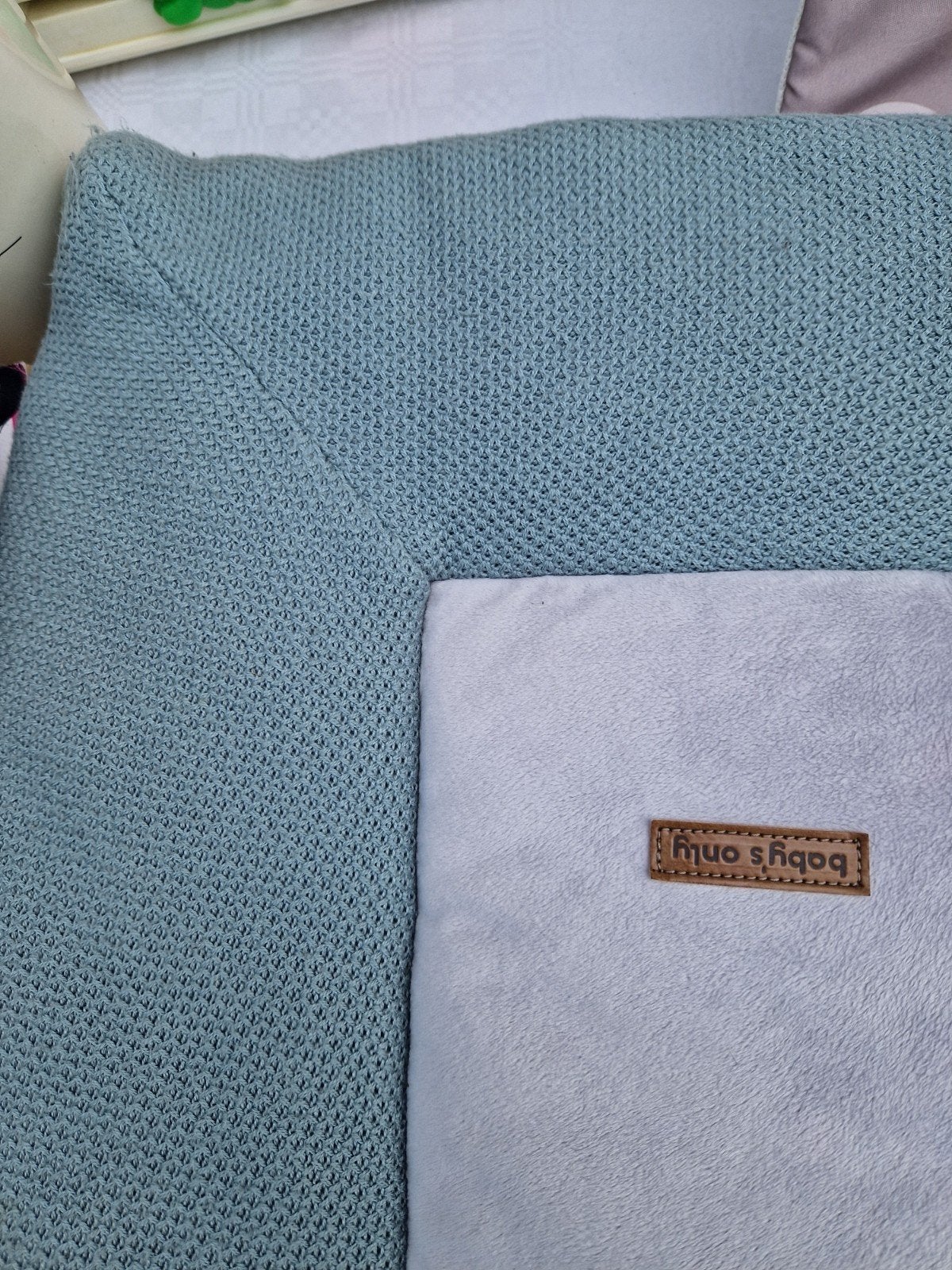 Baby's Only boxkleed in mintgroen/blauw, Ophalen, Zo goed als nieuw, Boxkleed