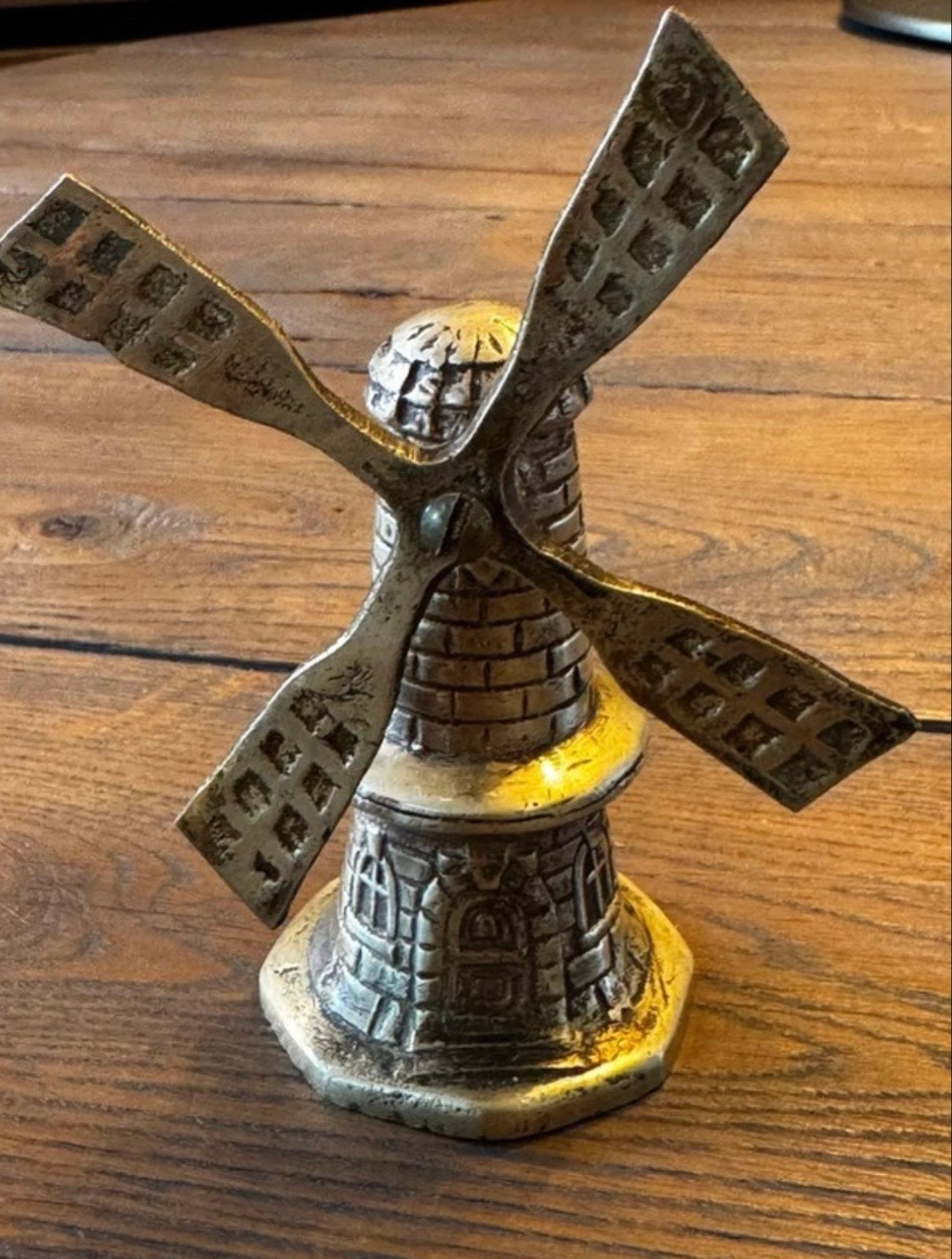 Vintage Holland Windmolen Beeldje - Messing/Brons, Ophalen of Verzenden