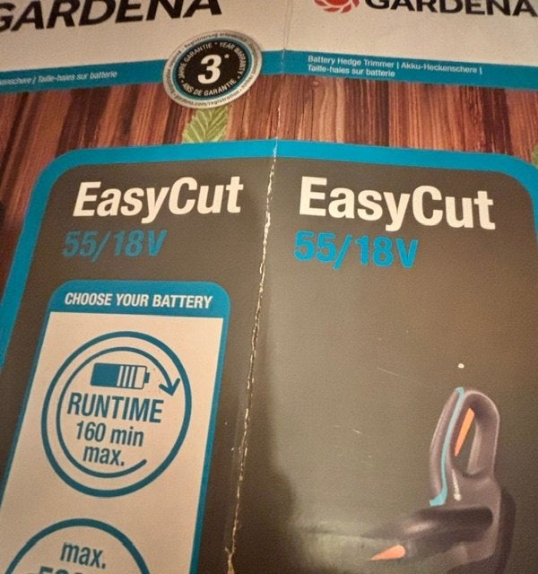 Heggenschaar EasyCut 55/18V NIEUW., Ophalen, Nieuw, Elektrisch, Gardena