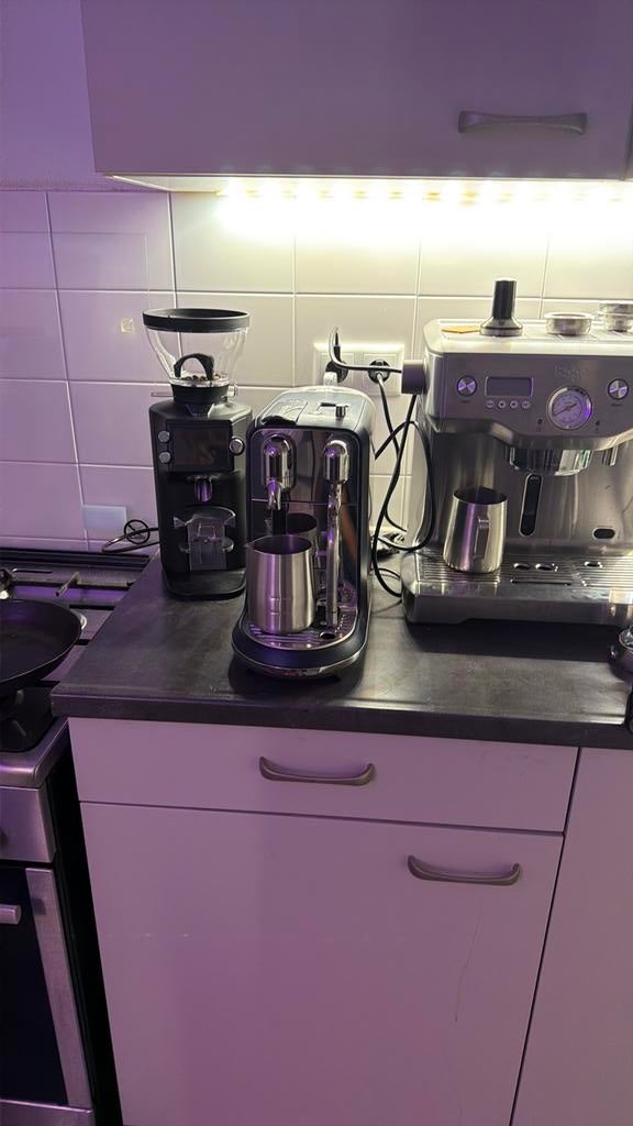 sage creatista plus, Witgoed en Apparatuur, Koffiezetapparaten, Stoompijpje, Koffiepads en cups, Gebruikt, Koffiemachine