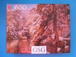 Winterscene 1500 st nr. 625 3371 13, Ophalen, 500 t/m 1500 stukjes, Zo goed als nieuw