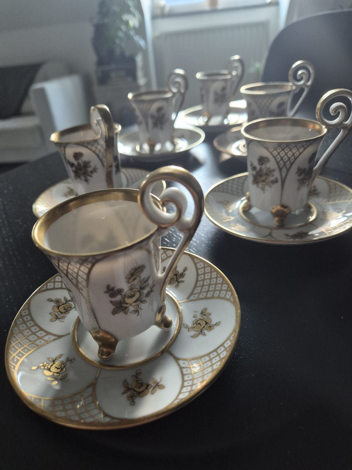 Set van 6 Edelstein Bavaria espresso kopjes met schotels, Ophalen of Verzenden