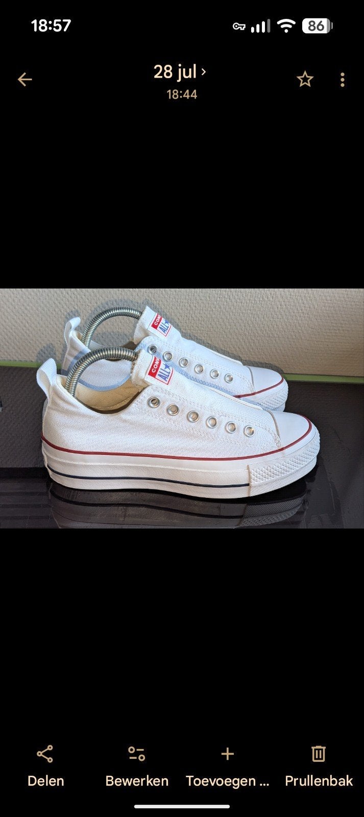 3 paar dames schone sneakers maat 38 All Stars enz., Ophalen, Converse All Stars, Sneakers of Gympen, Zo goed als nieuw