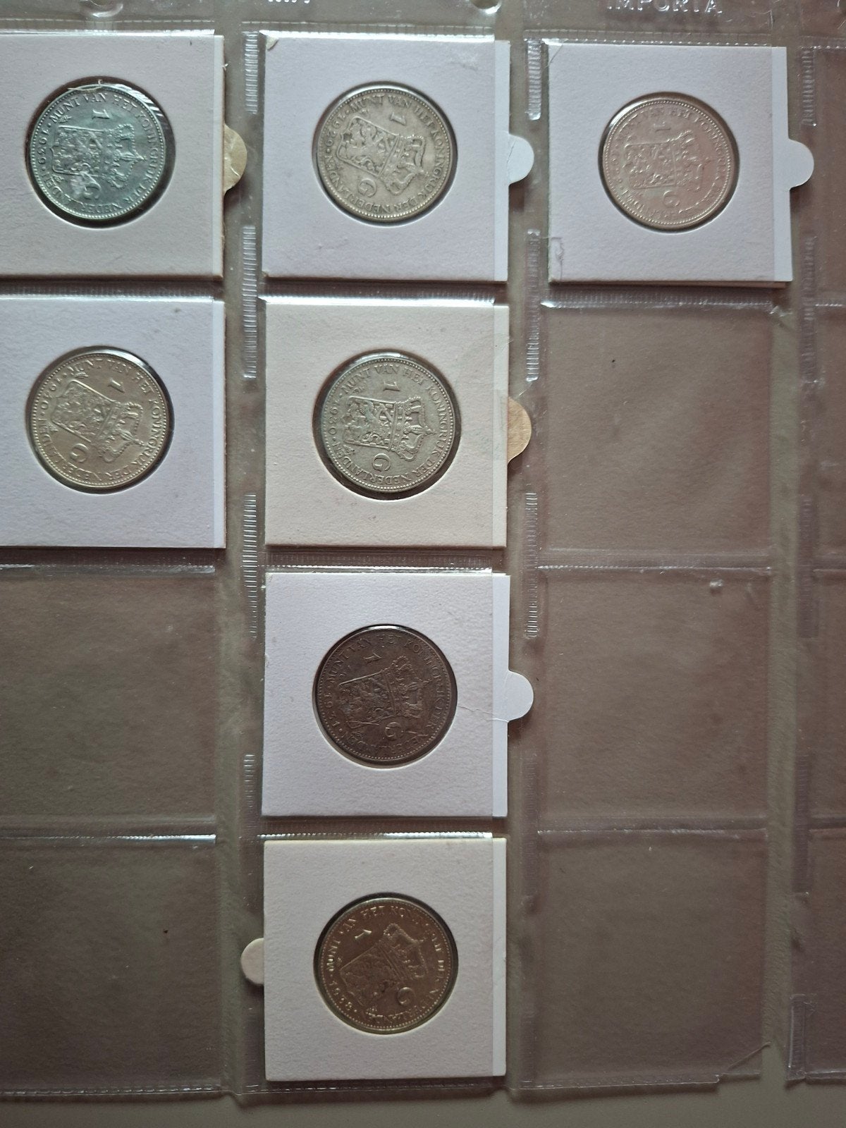 Serie 1 gulden wilhelmina 1922 - 1943, Ophalen of Verzenden, Nederland, Munten