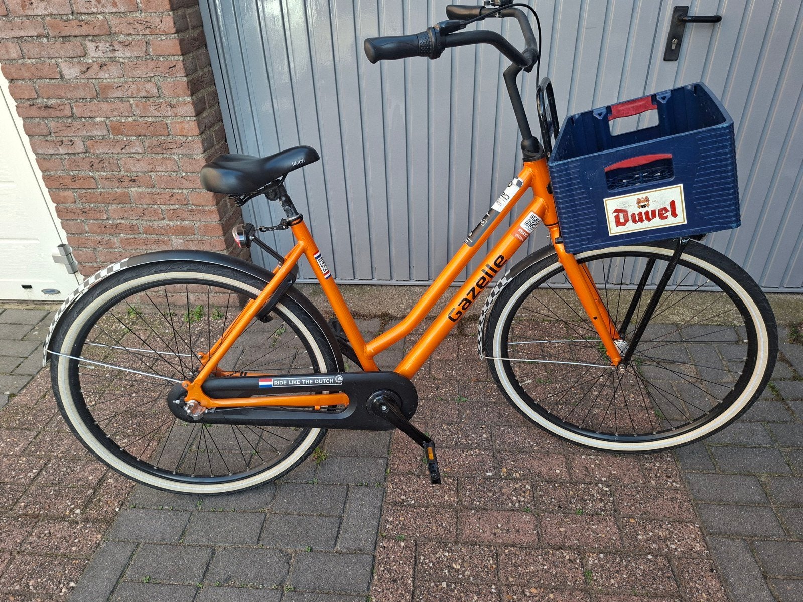 F1 Zandvoort 2021 Gazelle transportfiets met 3 versnellingen, Ophalen, Terugtraprem, Gebruikt, Versnellingen