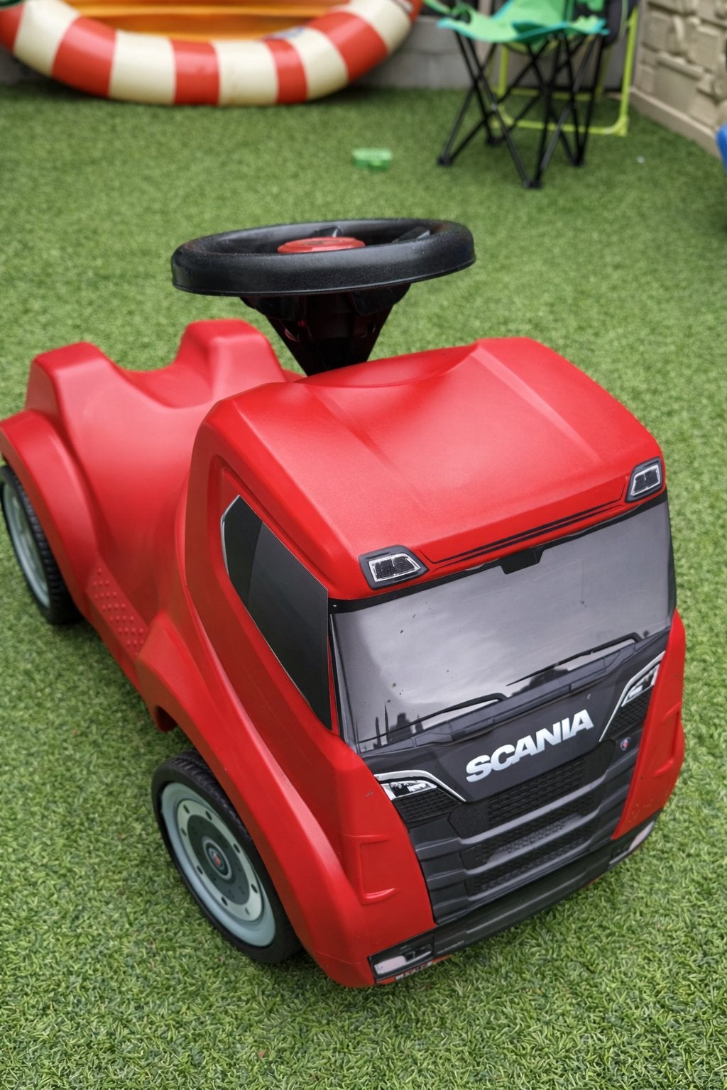 Scania loopauto truck | ride‑on car | kinderauto | rood, Ophalen, Zo goed als nieuw