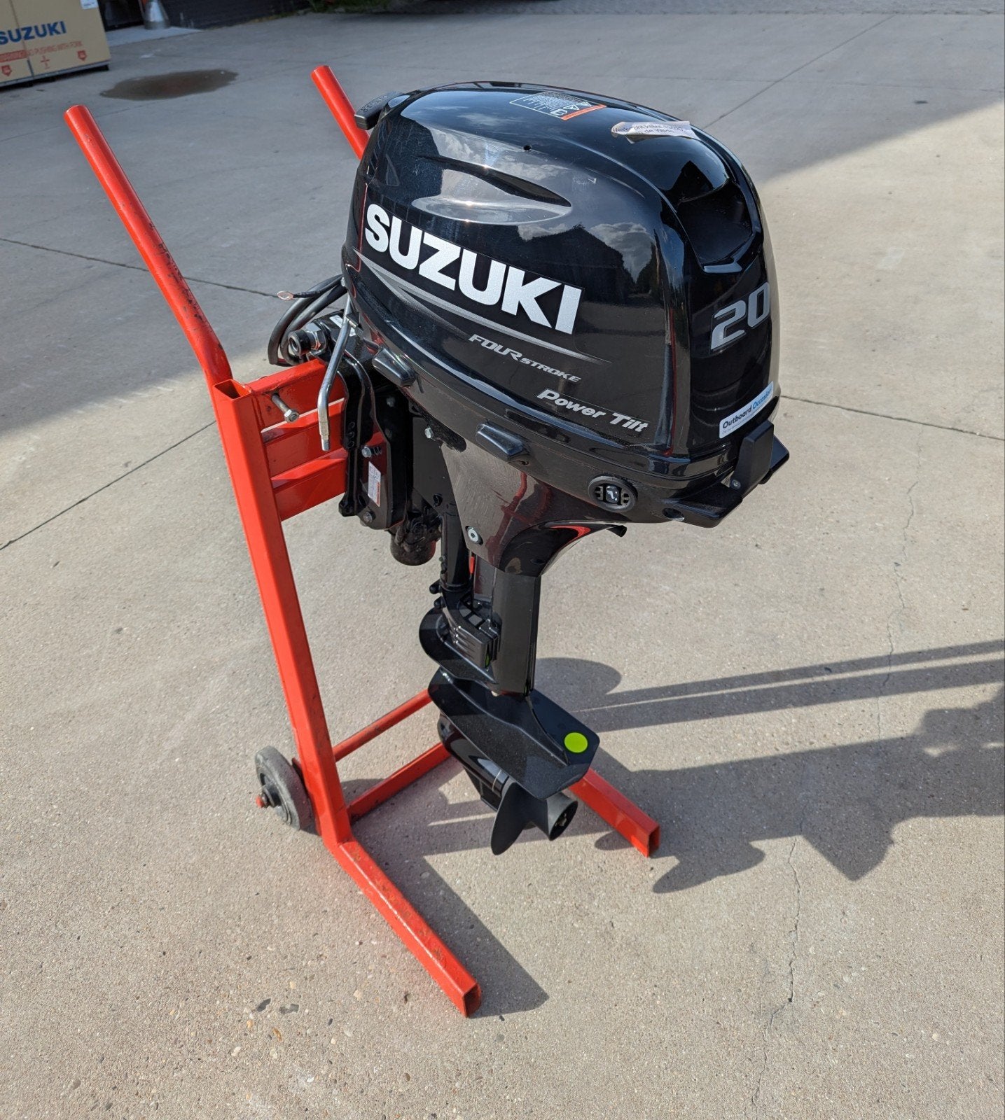 Suzuki 20 pk langstaart bj 2022  elektrische start powertrim, Ophalen, 10 tot 30 pk, Zo goed als nieuw, Elektrische start